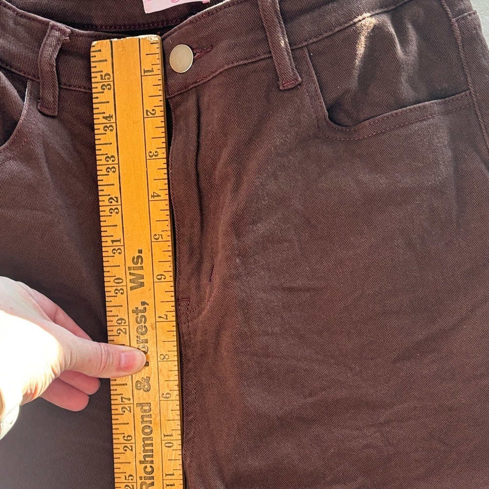 Pink Lily Chocolate Brown Jeans - Picture 5 of 5